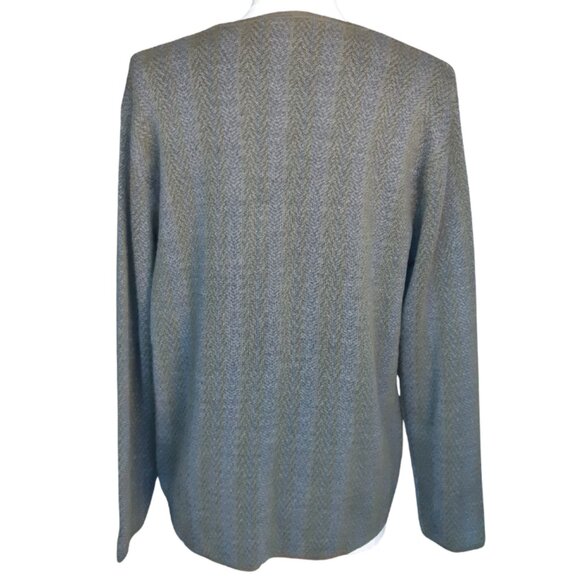 Ermenegildo Zegna SZ M Men's Crewneck Striped 70% Wool & 30% Cotton LS Sweater - Picture 2 of 12